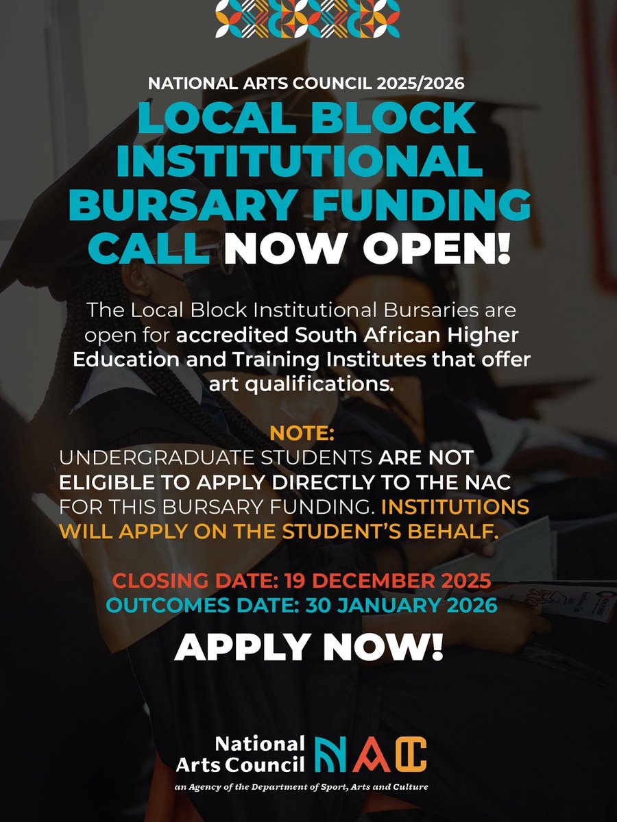 INSTITUTIONAL BURSARY APPLICATIONS – 2026 ACADEMIC YEAR